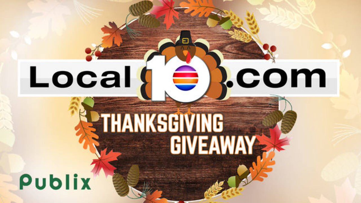 Enter the Local 10 Thanksgiving Giveaway NOW to win a $100 @Publix gift card! bit.ly/2yY6cRs?utm_so… https://t.co/oKGZyGLkpe