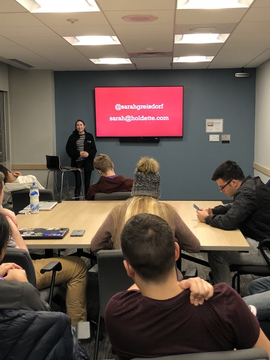 Learning how to turn a hackathon idea into a business by Holdette CEO Sarah Greisdorf!