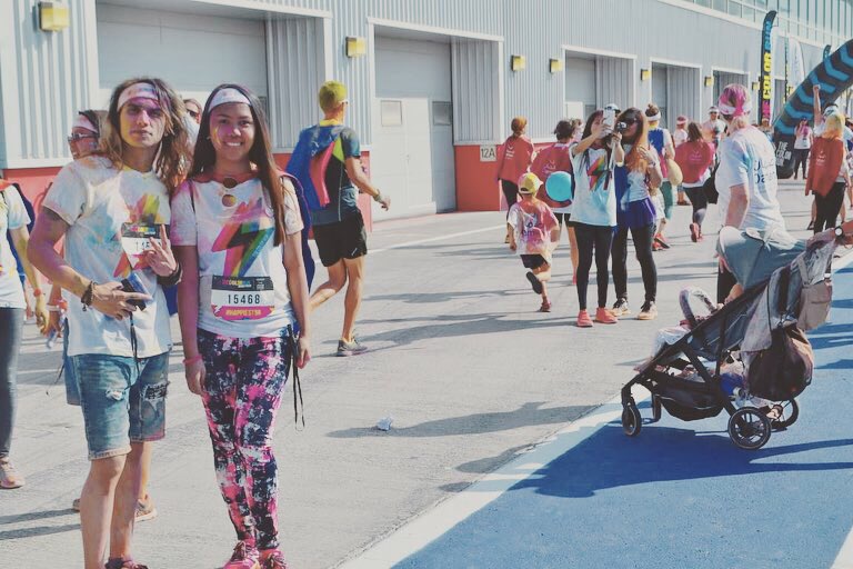 farrisidx's tweet photo. Life ix really colorful if ya put some own color in ya Life ๐ . The Happiest 5K on the Planet ๐ #thecolorrun #colorrun2018 #passionispower #happiest5k #5krun #5krunner #thecolorrunuae #dubaiautodrome https://t.co/6sJo0tHTM5