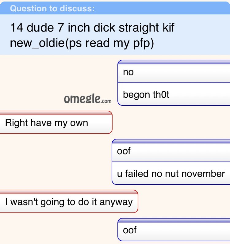 Funny Omegle Chats (@OmegleChatMemes) / 트위터 Funny Omegle Chats (@OmegleChatMemes) / 트위터