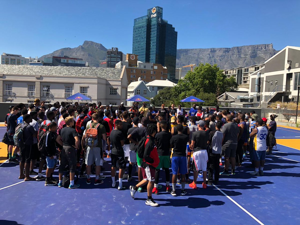 underarmourza's tweet image. It went down yesterday @ the @VandAWaterfront Battery Park opening! We saw some of SA's best basketball talent take each other on in our 3-on-3 tournament! #ChaosUnleashed
