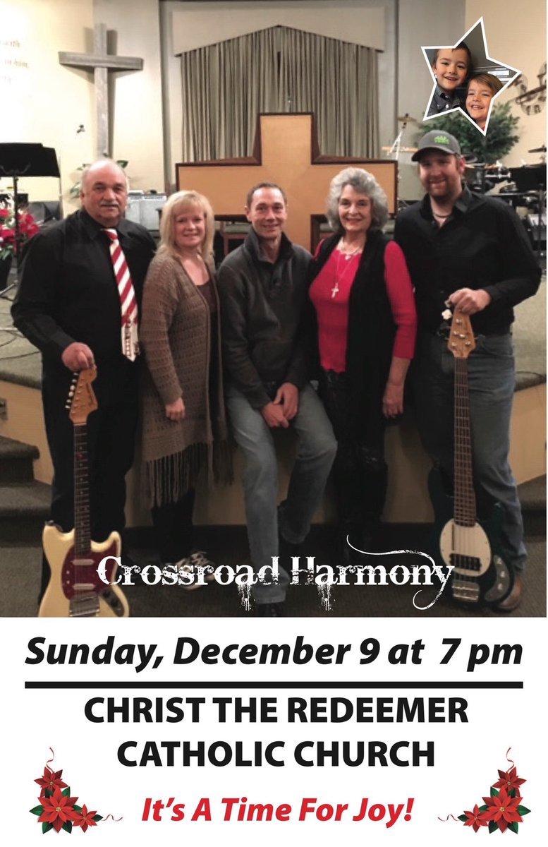 Was out and about today delivering the posters for the Crossroad Harmony concert.  It will be a joyous night.  #southerngospelChristmas #Catholic
