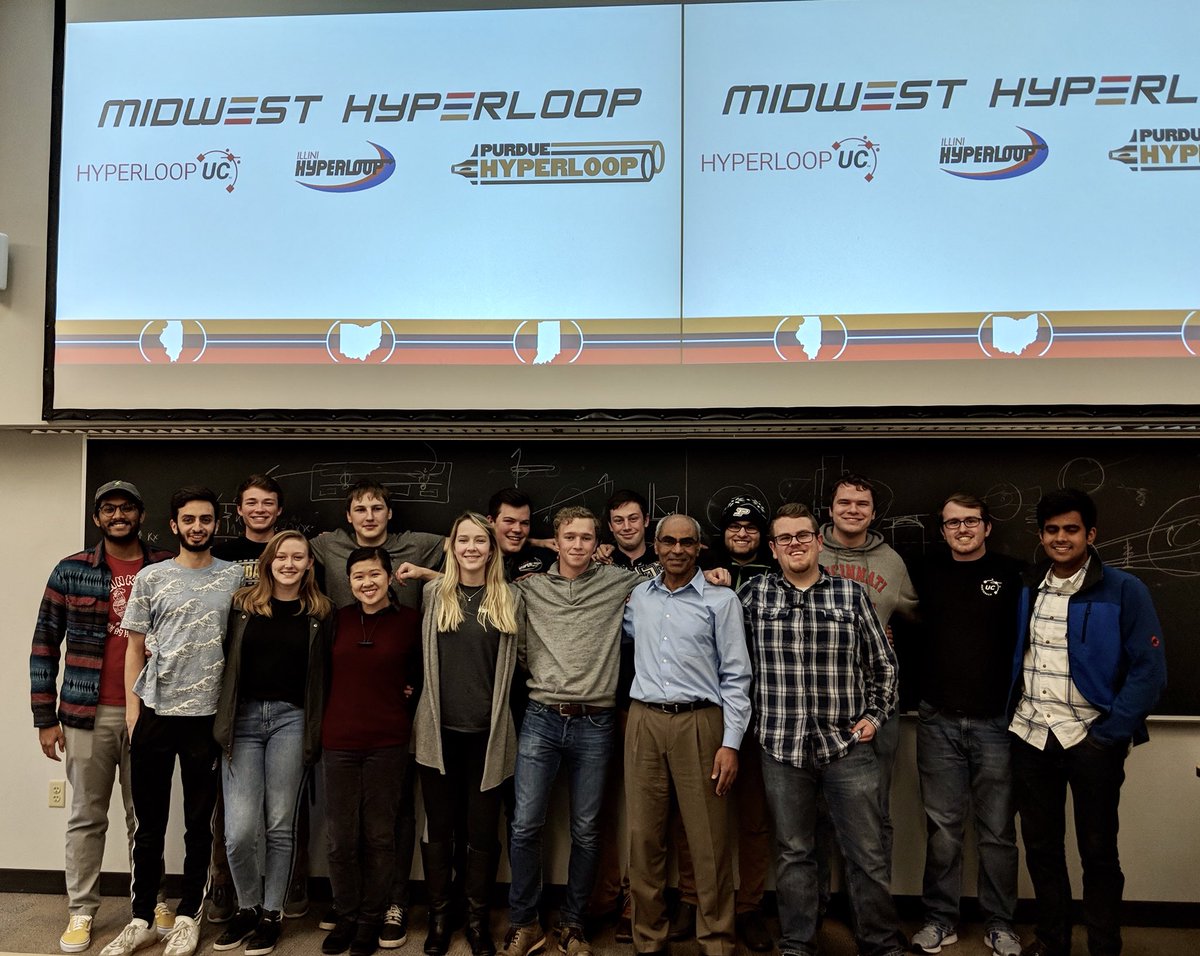 IlliniHyperloop's tweet image. A huge thank-you to @PurdueHyperloop for hosting members of our team and @HyperloopUC today for our first in-person combined meeting! Cannot wait to see how the rest of the year unfolds and looking forward to the fourth SpaceX Hyperloop Pod competition as #MidwestHyperloop !