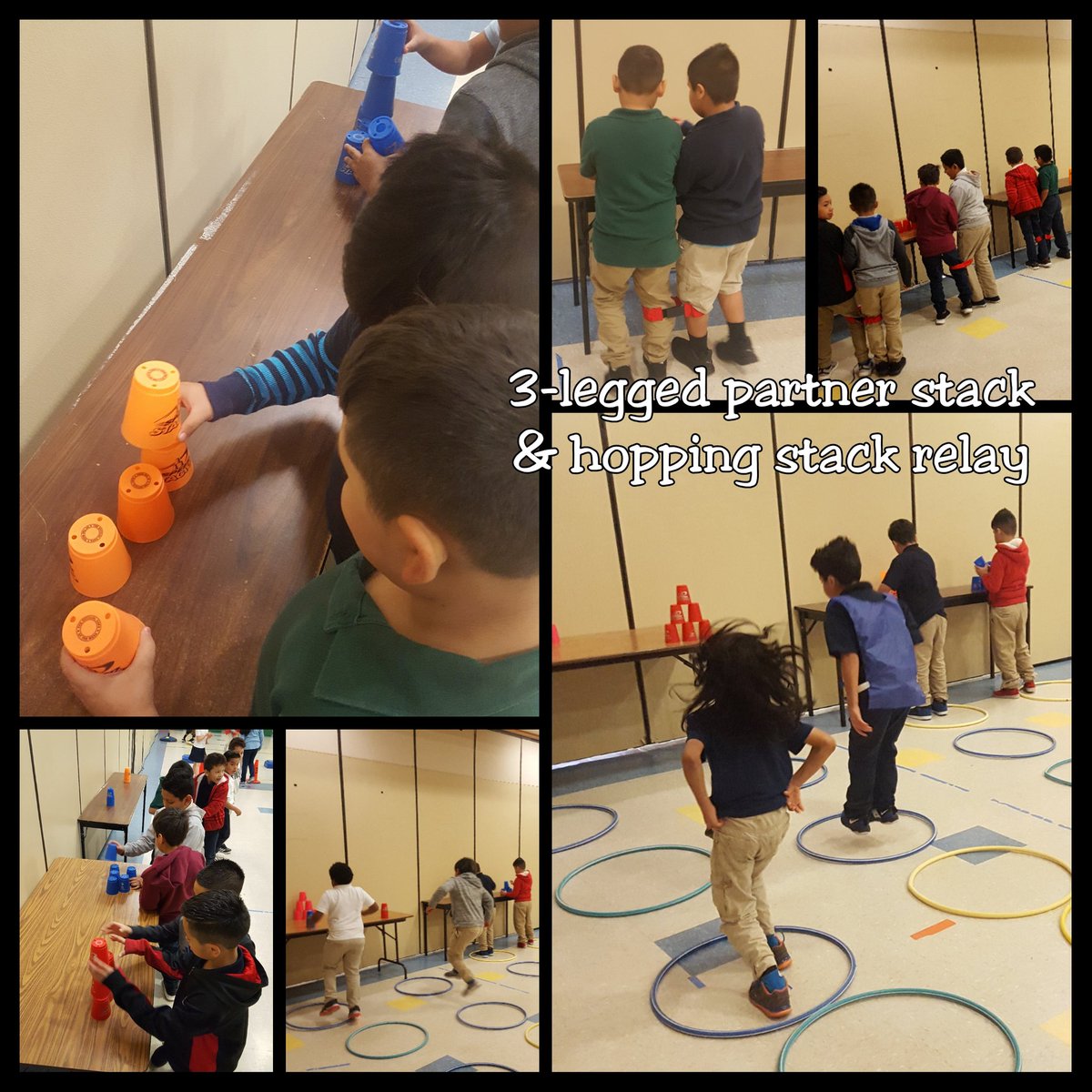BCE_PE's tweet photo. Pictures of our #WSSA #StackUp2018 stations. We had a total of 234 stackers (231 students, 3 teachers). @Buffalo_Creek1 @SpeedStacksInc @SBHFTA https://t.co/33zSyDLT0T