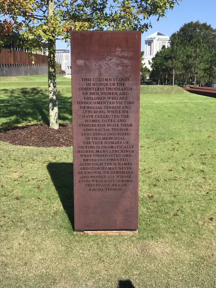 MHCGriots's tweet photo. Today, along with our brothers, Morehouse history Club members travelled to Montgomery, Alabama. On this trip the young men visited the Black Lynching Memorial and Museum, as well as the former residence and church of our Morehouse Brother Dr.Martin Luther King Jr. https://t.co/FoqDpgxJlk