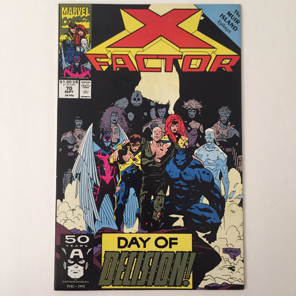 THEKevinMiller's tweet image. Here we are! The end of an era! The finial issue of #xfactorcomics with the #originalxmen!!! #issue70 #muirislandxmen #overcommit #90scomics #cyclops #jeangrey #iceman #beast #archangel #professorx