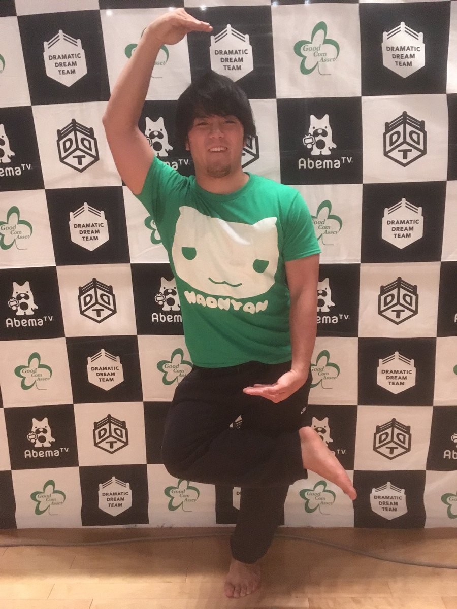 Ddt Prowrestling 売店情報 本日より新発売 Maoにゃんtシャツ大崎カラー S Xl 3 600円 ピンク 青 赤に続いて4色目は緑 目指せももクロ全色制覇 Ddtpro