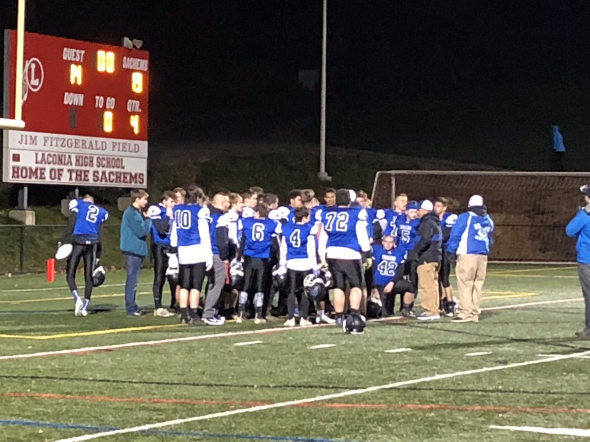 WRHSBears's tweet photo. Your Winnisquam Bears are the Division 4 State Champions!!!  19-14 over Franklin in the freezing cold up in Laconia! Way to go, boys!! https://t.co/6VaHmycp65