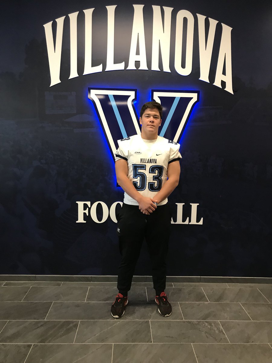 Had a great time at Villanova today! Thank you @CoachRiede and @NovaFbRecruit for the great experience #GoWildcats