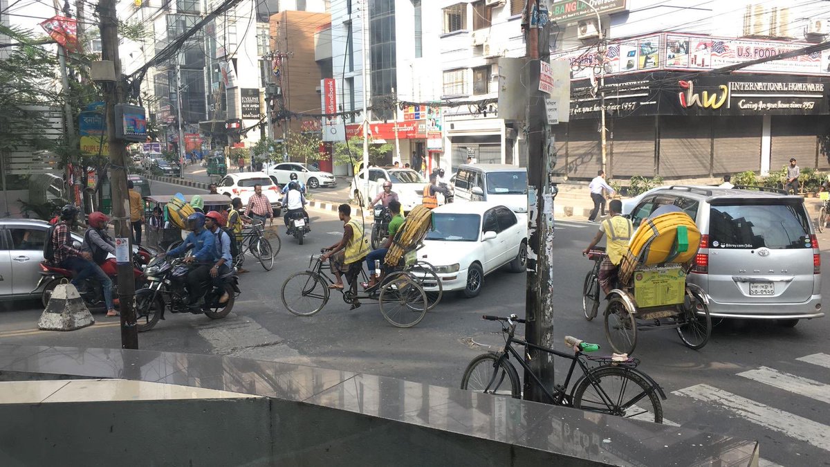 Banani Dhaka. For context: this is the posh international business district. Have to stay here cause only place with English speaking hotels.