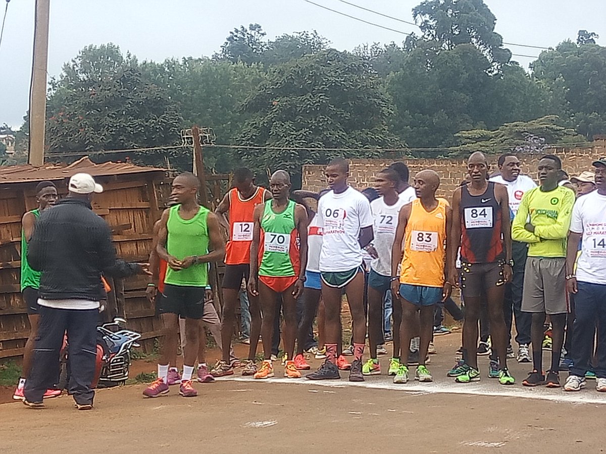 MuemaFred's tweet photo. Hon. Wahome Gakuo Memorial marathon about to start https://t.co/cxTcYN0uCR