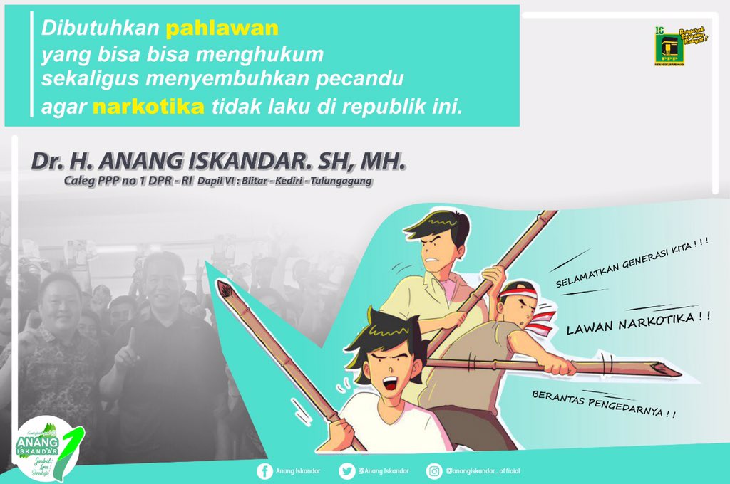Semangat hari pahlawan adalah semangat kita lepas dari ancaman bahaya narkotika