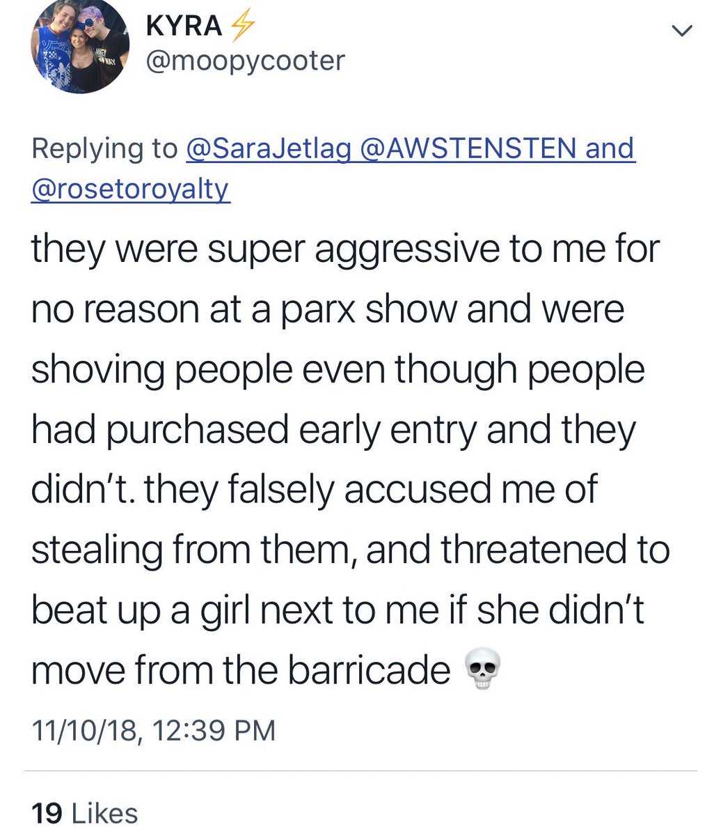 they will get physically violent with fans, shove their way to the front of different lines and even drop crowdsurfers but go on to complain about crowdsurfers getting dropped