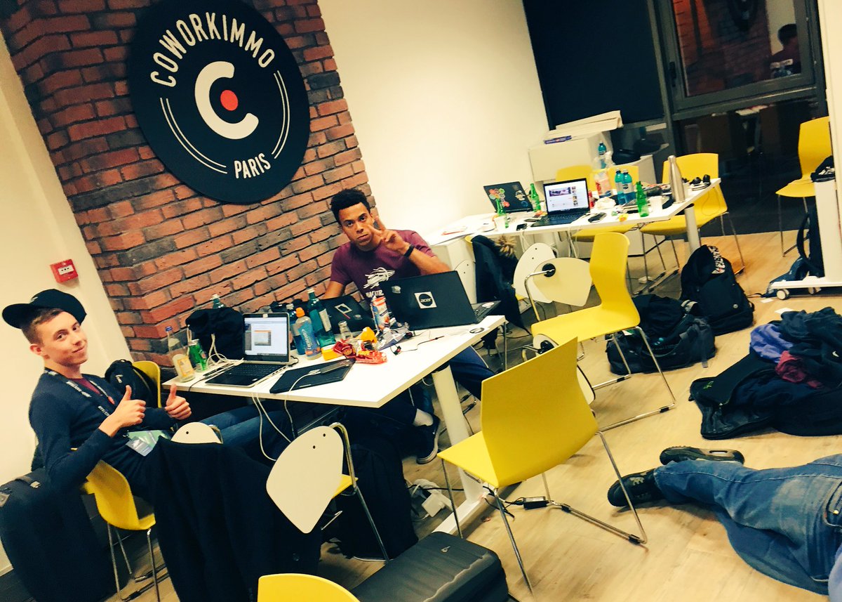 hackpartners's tweet image. 6am and teams on #EUtrain in @CoworkimmoFR Paris are still going strong...
Well, still going anyway! 😄
#HackTrain5 is still rolling!