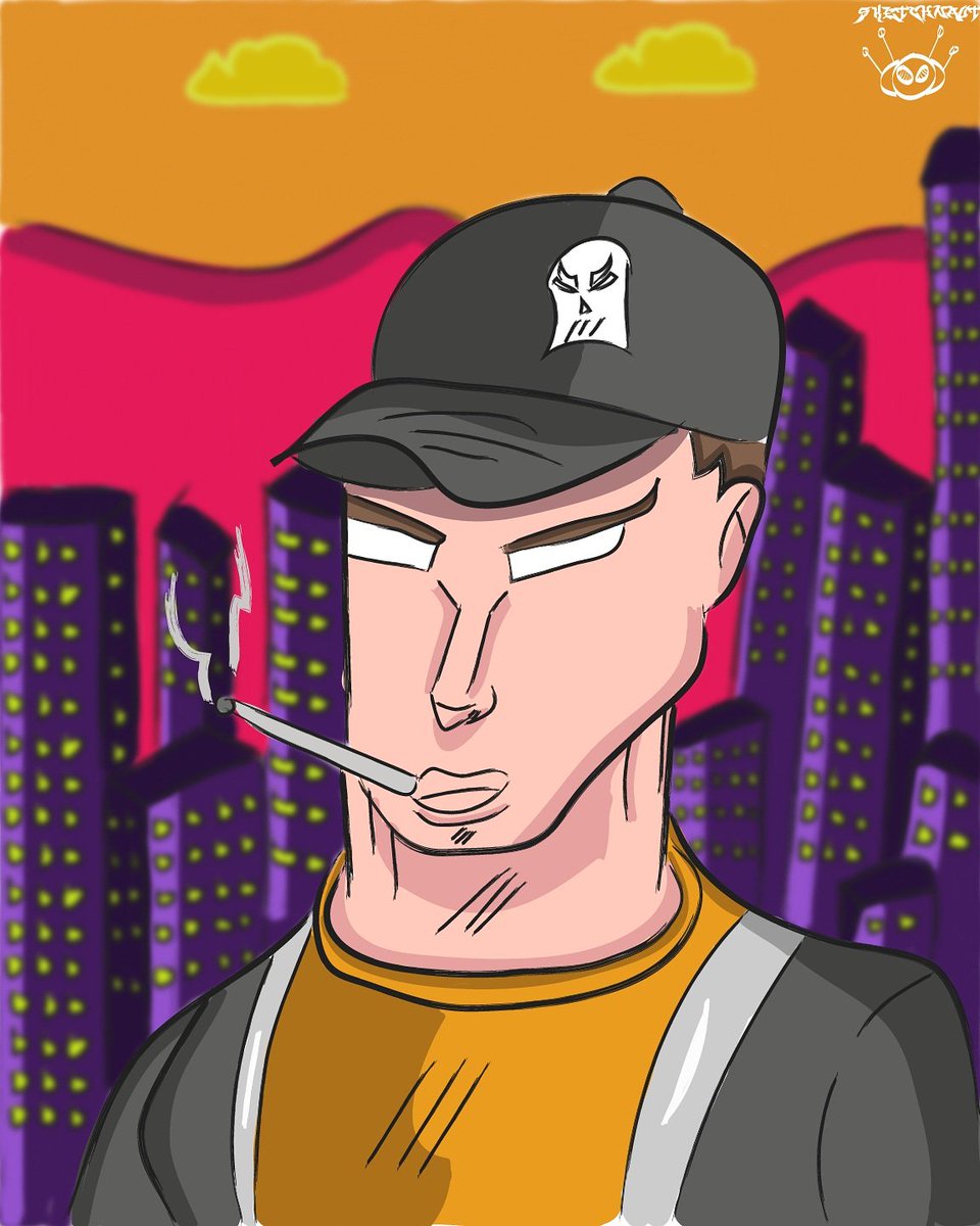 Sketchnaut32's tweet image. Forgot to post this a fixed version of the Street thug artwork i did instead i did the backgrounds. #digitalart #illustration #streetthug #digitalartwork #digitaldrawing