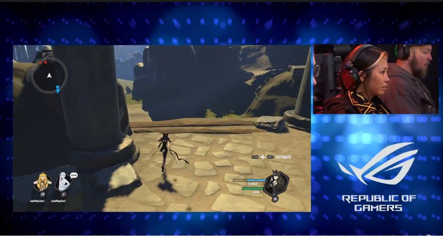 ric601's tweet photo. Hey, its @GeekyFriedRice, @Aaron_Porter_is and (you can barely see her) @RT_LoZelda kicking some butt in @RWBYgame over on the Games Feed! #RTExtraLife #ForTheKids https://t.co/8wfIh7tAMX