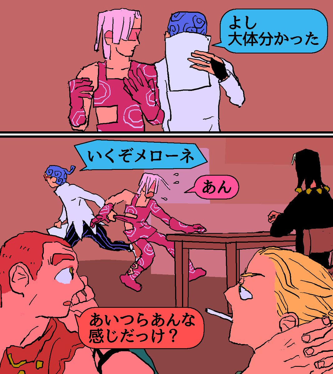 ギアッチョ祭り期間中なので描いた。文字が読めるようになったっチョ。 