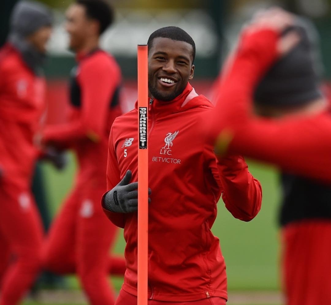 Happy 28th birthday to Georginio Wijnaldum! Let\s celebrate with the three points today reds! 