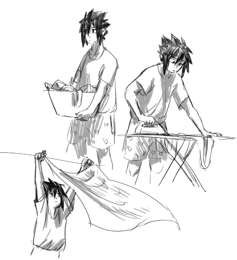 Sasukedoesstuff's tweet photo. sasuke doing laundry 👖 #naruto https://t.co/8nDCr36DsA