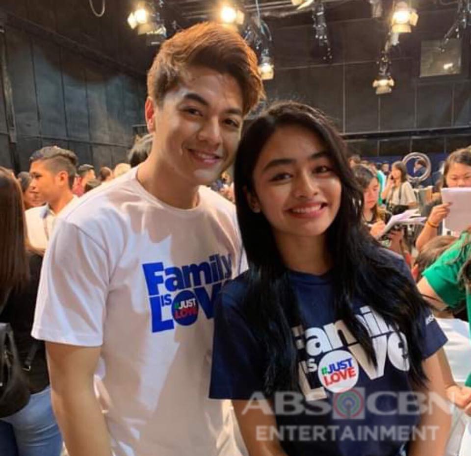 ABSCBN's tweet photo. CK and Vivoree come together for ABS-CBN Christmas Station ID 2018 shoot! #FamilyIsLove https://t.co/JHwZj1UhaQ