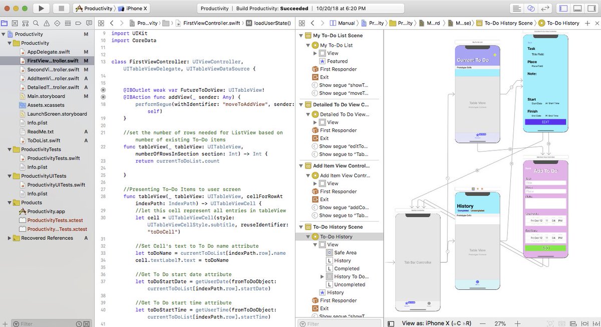 #365codingphasechallenge #CodingPhase Just saw @codingphase 365 coding challenge! For the past 22 days I've been working on a To Do List iOS App to get my first job! I learned my way around the Xcode IDE and Mobile App fundamentals. Thanks for the challenge! #1000linesofcode