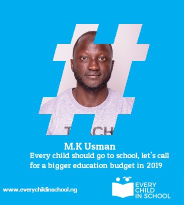 Sadly, there are over 10 million out of school children in #Nigera. They deserve a free and quality education irrespective of their backgrounds. 

Our education sector needs the bigger % of the 2019 budget.
#EveryChildInSchool
#RewriteTheFuture
#Education
#EducationBudget