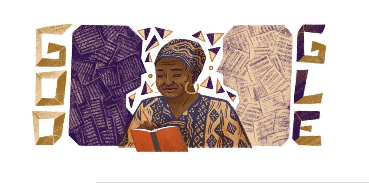 googleafrica's tweet image. Today&apos;s #Googledoole in South Africa celebrates Miriam Tlali’s 85th Birthday. She was the first black South African woman to publish a novel. She courageously spoke out against injustice at a time it was almost impossible to do so.