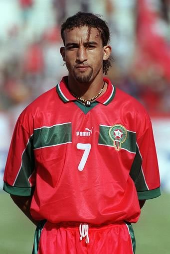 One of the real cult heros of the 90s was Moroccan attacker Mustapha Hadji, who played for the likes of Coventry. You'll be happy to know that the current assistant coach of the Moroccan national team has a son that plays as well. Samir Hadji is at Fola Esch