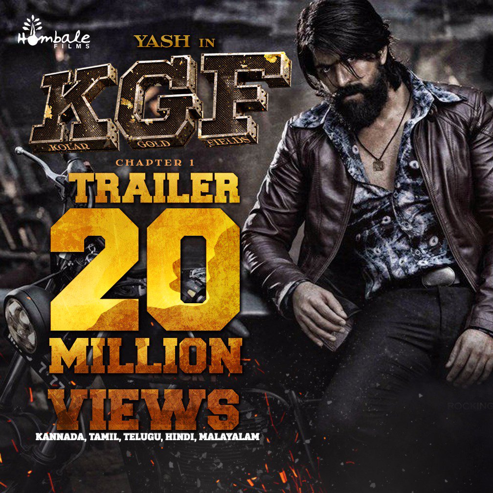 Yashfc_official's tweet photo. #20MViewsForKGFTrailer Thank you all for the huge love and support! ❤️😊🙏

#KGF #KGFTrailer #KGF21Dec https://t.co/uU2G5cnrrE