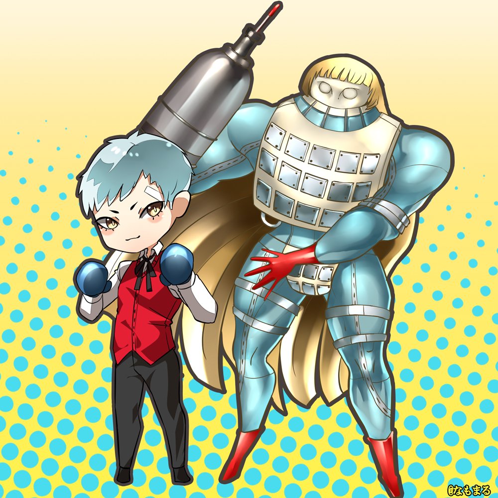 ペルソナ ペルソナ3 真田明彦とポリデュークスを描いてみた ブログ用 ペルソナ ペ なもまる イラストレーターのイラスト ペルソナ ペルソナ3 真田明彦とポリデュークスを描いてみた ブログ用 ペルソナ ペ なもまる イラストレーターのイラスト