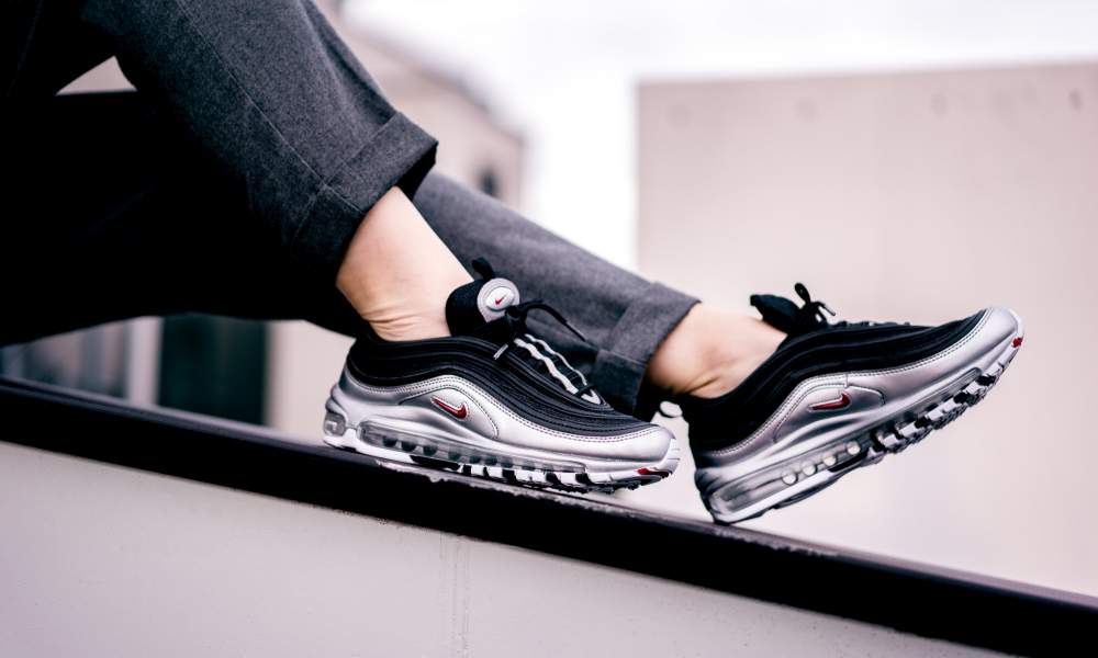 nike air max 97 black metallic silver