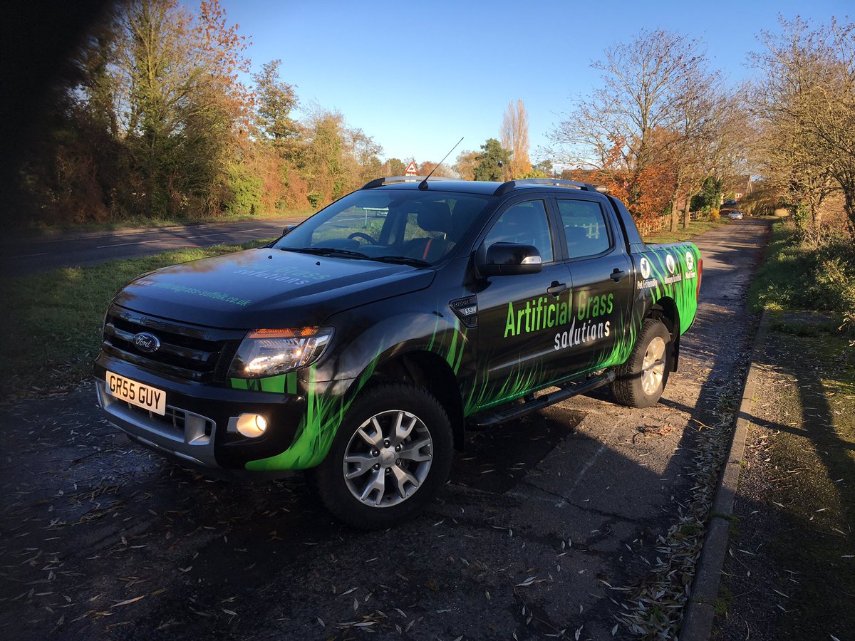 artigrassltd's tweet photo. Fantastic artwork by @designsuffolk on the latest member to the team .
#artificialgrass #design #vinylwrap #suffolk https://t.co/18XkpNBFAp