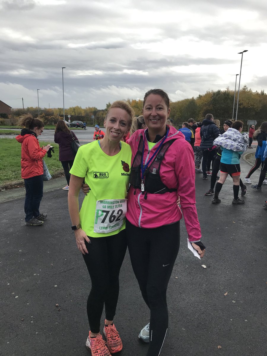 Wakefield_Jo's tweet photo. That's @WarringtonWay done as part of a pairs team... 20 miles 😄 Super happy 😁 Thanks @lymmrunners for a fab event with fab support. Thanks to all @RunSandymoor for amazing support #greatestdistance https://t.co/Z33ilu6Fj5
