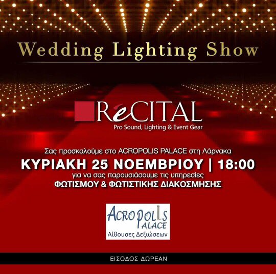 AcropolWedHall's tweet photo. Sunday 25th November! Entrance Free! @AcropolWedHall @AlphaNewsLive @tothemaonline @VisitDubai_AU @philenewscy @CCCI_Cyprus https://t.co/Of2vRCAtYn