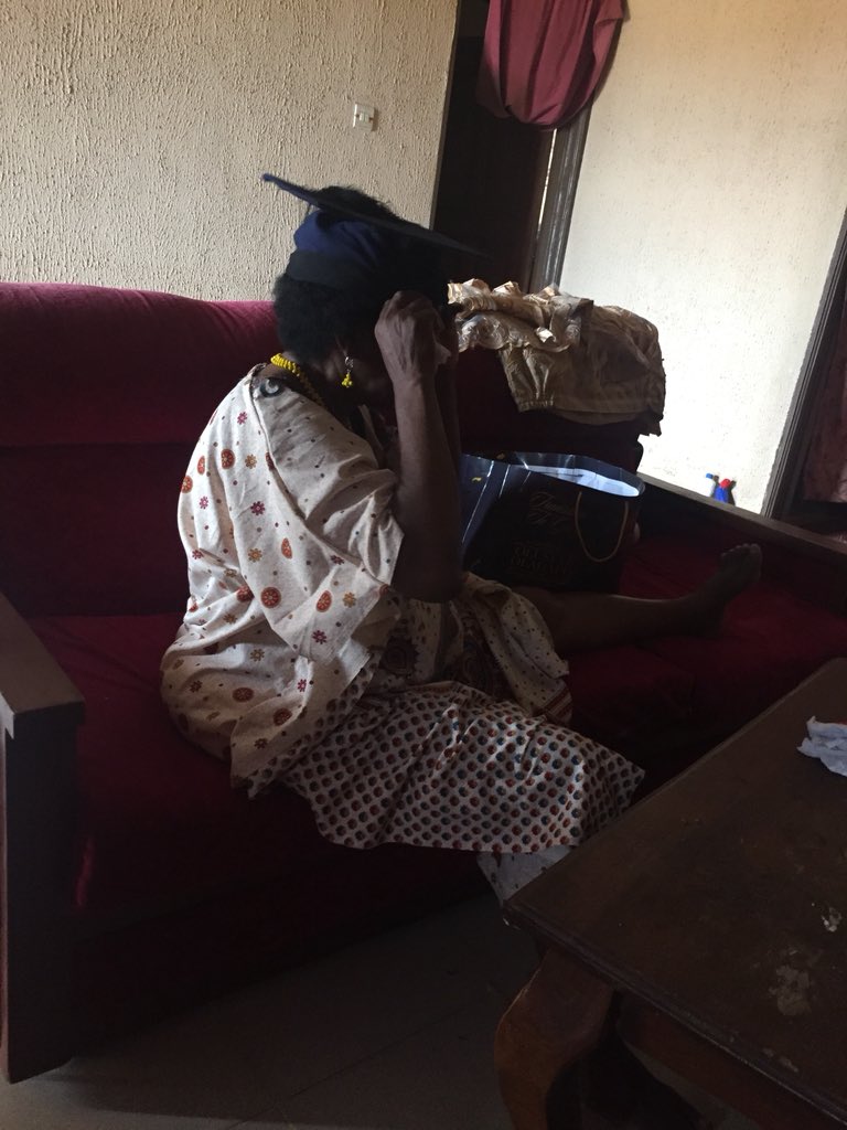realchidoski's tweet photo. Who wants to turn up for my convocation tomorrow?

University of Ibadan will be on lock down! 

But my grandma is prepping me on how it’s down..😒😒

#FaithfulGod
#Graduant https://t.co/Jm9g4G4BHK