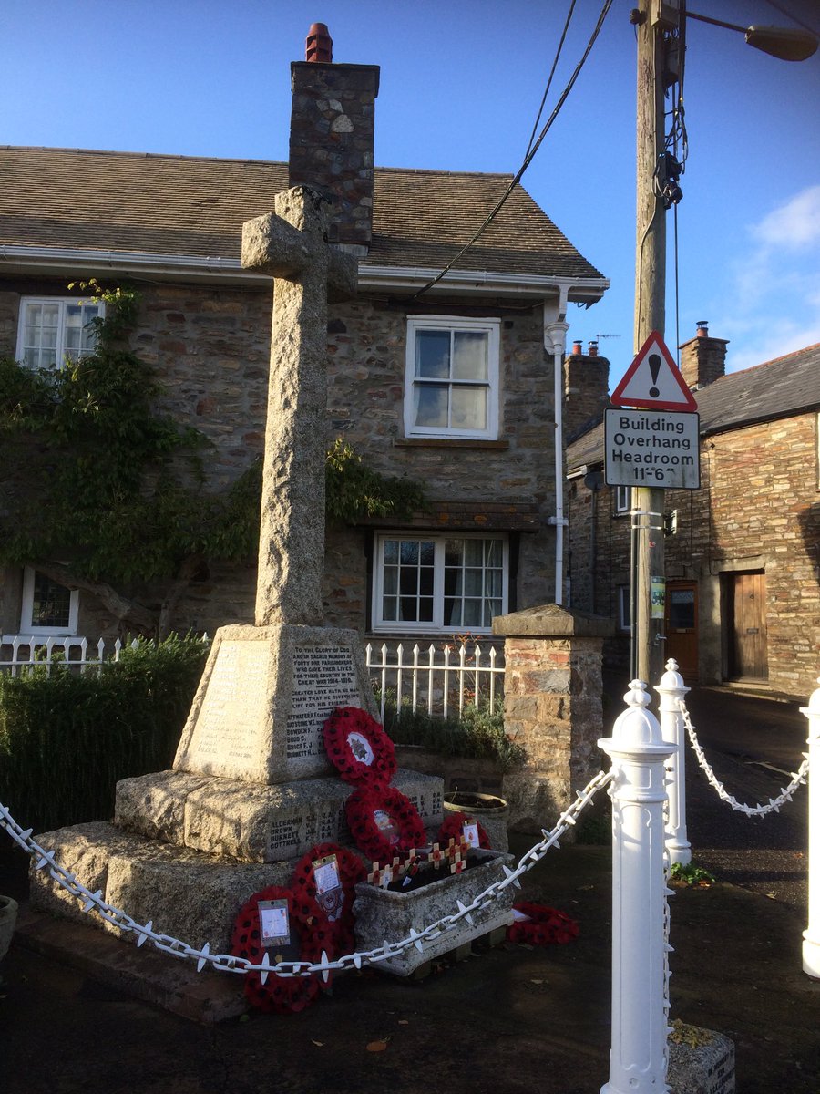 bamptonted's tweet photo. #Armistice100 #RemembranceDay2018 Remembering Grandad Alf today, a brave man. #Bampton &amp; well done to everyone for a lovely service and parade https://t.co/sJOXlEHPeD