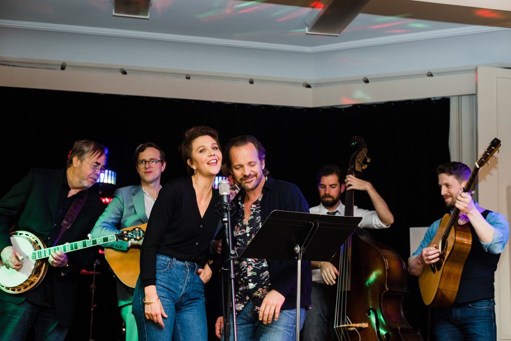 Fantastic fundraiser for <a href="/bkconservatory/">Brooklyn Conservatory Of Music</a>! Got to sit in with <a href="/michael_daves/">Michael Daves</a> , <a href="/tonytrischka/">Tony Trischka</a> , <a href="/mgyllenhaal/">Maggie Gyllenhaal</a> &amp; <a href="/petersarsgaard/">Peter Sarsgaard</a> on a few Emmylou &amp; Gram tunes. #americana #Bluegrass