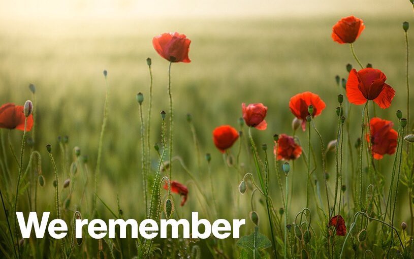 Grateful for all of those who fought for our freedoms, and for those who supported and loved them. We reflect and remember and honour, today and all days. #RemebranceDay