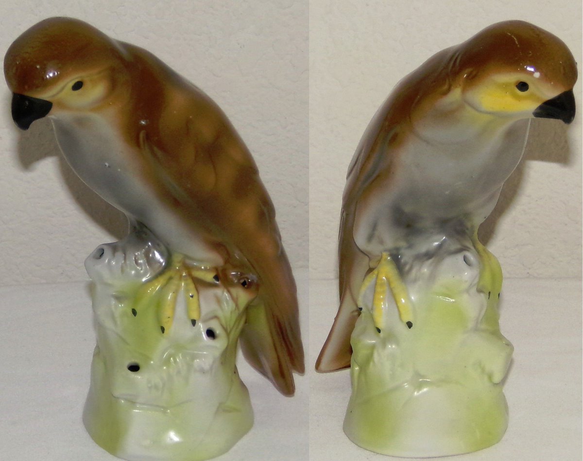 Excited to share the latest addition to my #etsy shop: Vintage 1930's German Hawk Bird Figurine 4-Hole Flower Frog Made in Germany etsy.me/2FpGBGW #housewares #vase #entryway #flowerfrog #antique #german #bird #ceramic #magnoliarustics2