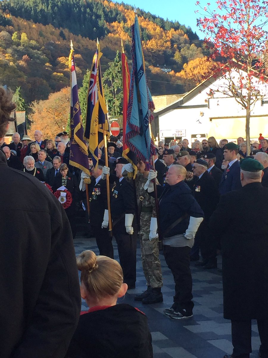 The #Llangollen #RemembranceService. Today we paused to remember and honour veterans and men and women in uniform who have served and continue to serve for our country. #thankyou for your service and sacrifice #ethical #informed #learners #LestWeForget #ArmisticeDay100