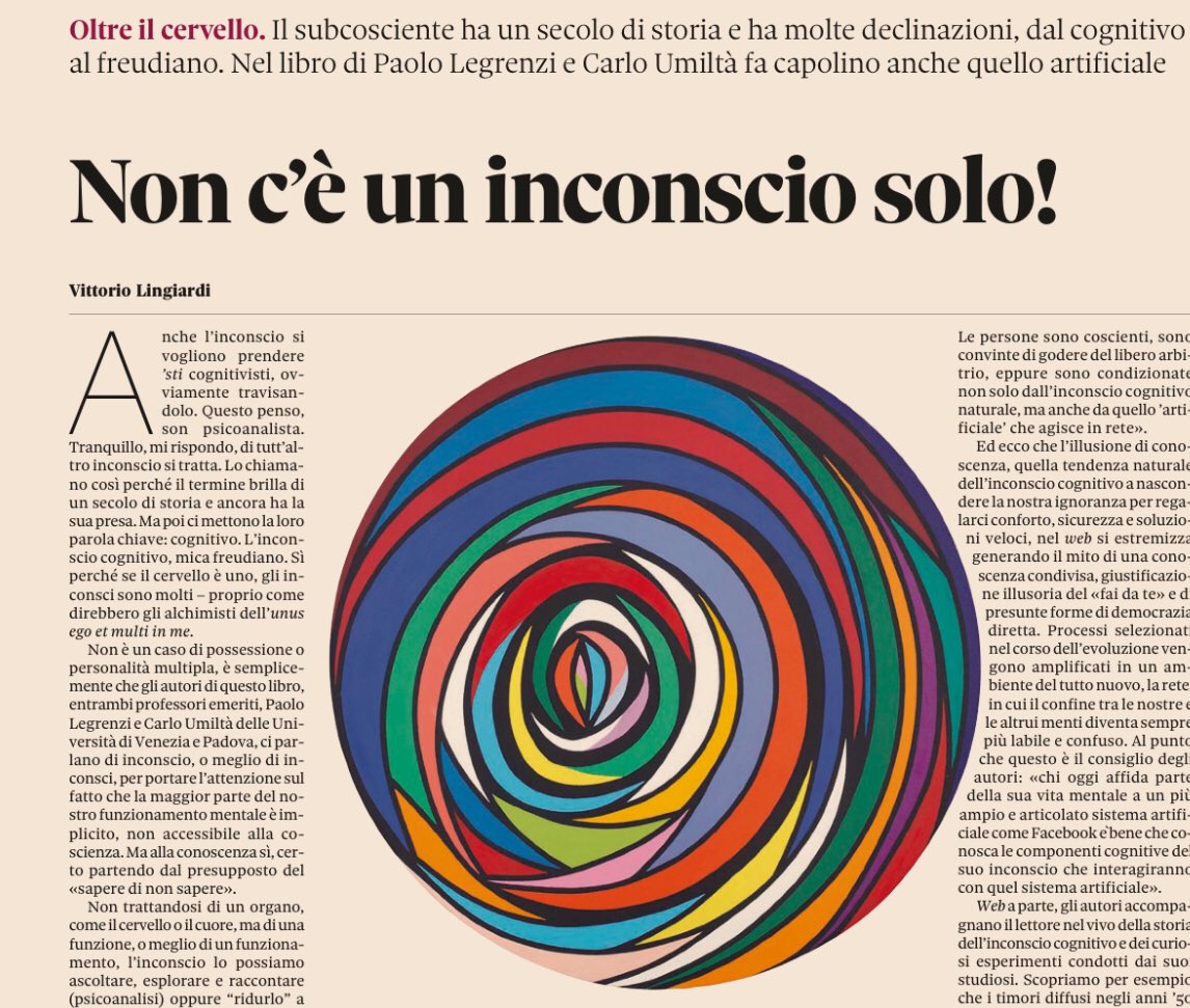 twittfilosofici's tweet photo. Un cervello, molti inconsci.

.....come direbbero gli alchimisti dell'unus ego et multi in me.

Oggi @24Domenica https://t.co/KR1CYkNewu