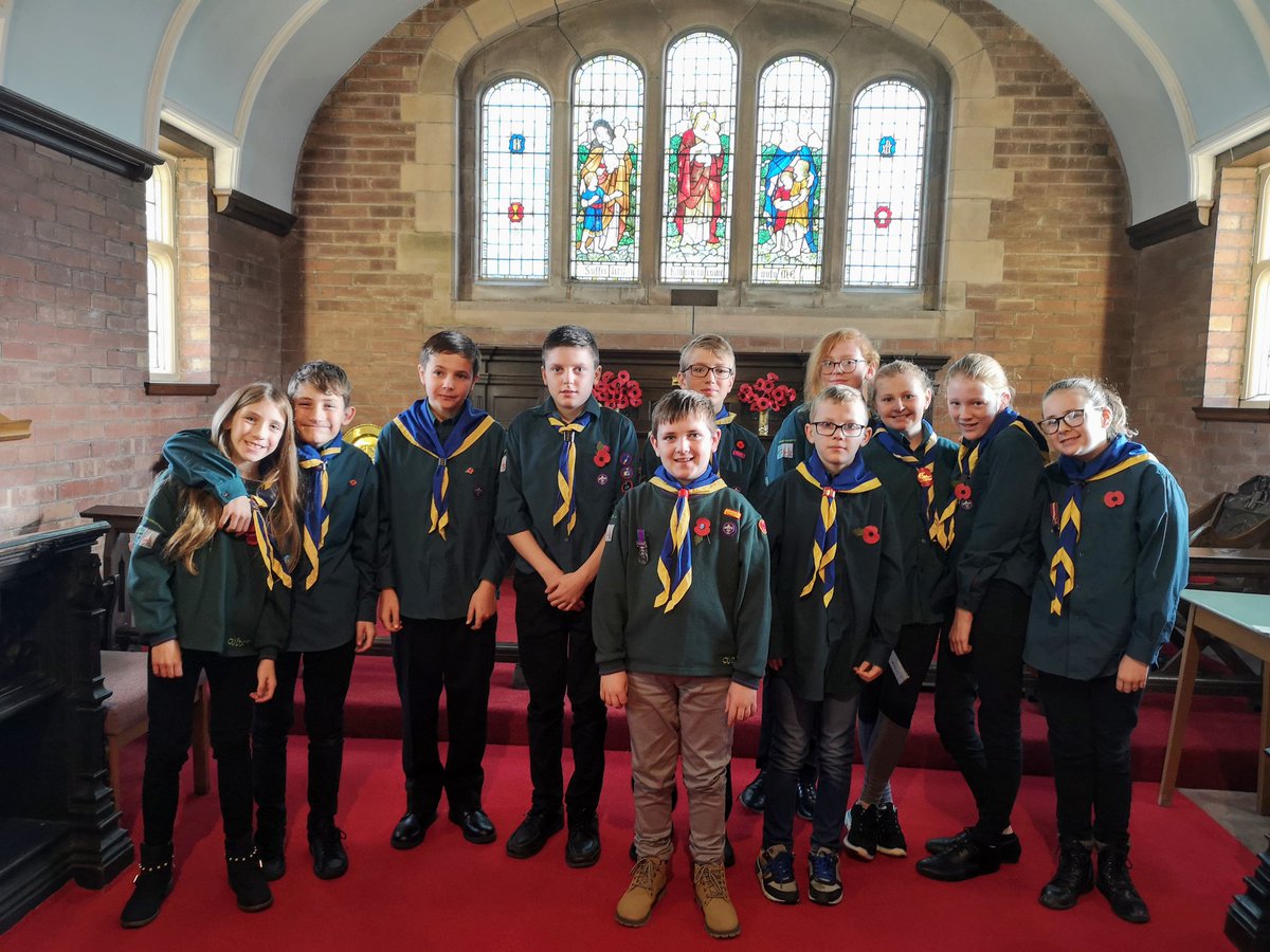 1st Border Scout Troop on Parade this morning