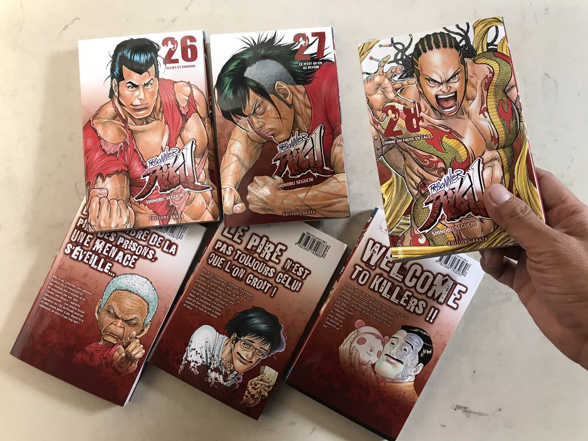 瀬口忍 على تويتر 囚人リクのフランス語版26 27 28巻が秋田書店経由で届きました 根気よく待ち読み続けてくださっている読者の皆さんと 出版を続けてくださっているフランス語版出版社のakataさんには感謝の気持ちでいっぱいです 楽しんでもらえてると良いなぁ 瀬口忍 على تويتر 囚人リクのフランス語版26 27 28巻が秋田書店経由で届きました 根気よく待ち読み続けてくださっている読者の皆さんと 出版を続けてくださっているフランス語版出版社のakataさんには感謝の気持ちでいっぱいです 楽しんでもらえてると良いなぁ