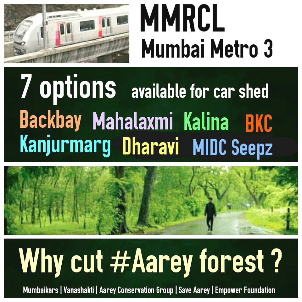 SAareyforest's tweet photo. @AUThackeray @AfrozShah1 It's #Day511 since #Mumbai is fighting a battle to #SaveAareyForest . https://t.co/mAkc8HfvQm