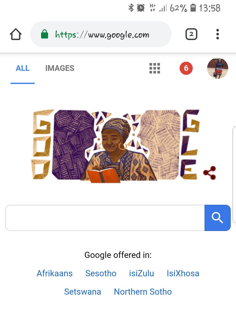 Rendani_Ma's tweet image. Today&apos;s #Googledoole celebrates Miriam Tlali. A South African novelist. She was the first black woman in SA to publish a novel in 1975. She was also one of the 1st to write about Soweto. Most of her writing was originally banned by the SA apartheid regime.