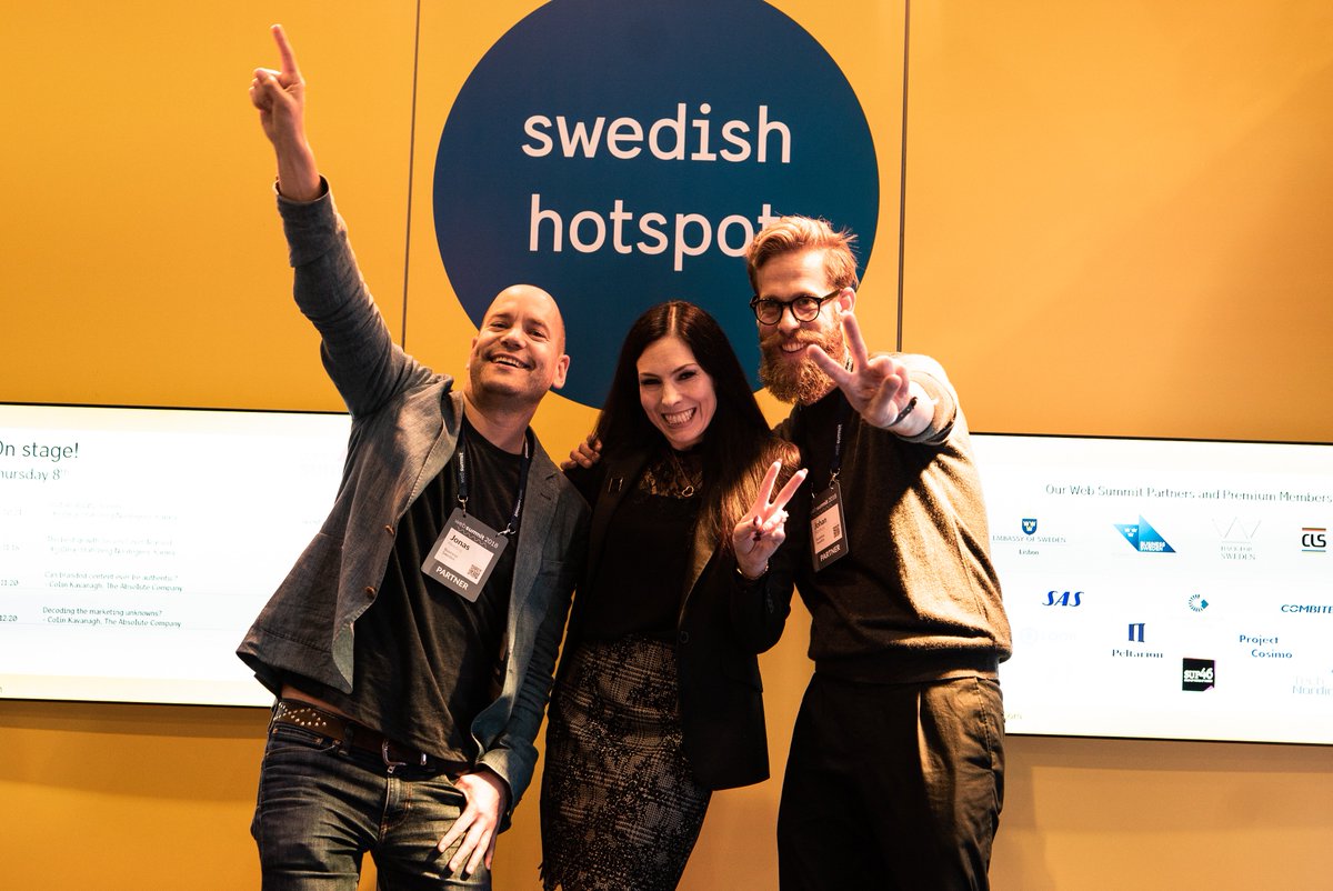 Thank you <a href="/BusinessSweden/">Business Sweden</a> for an amazing week at Web Summit in Lisbon! 🇸🇪🇵🇹

We now have tons of new friends who share the same mission – to create sustainable digital solutions for the society we dream of tomorrow! 🌎📲