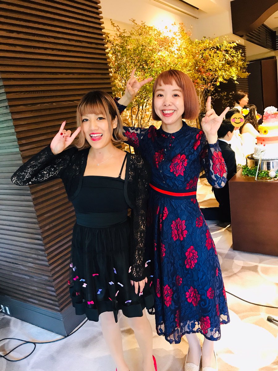 中村涼子 元バイト友達の結婚式へ なので元バイト一緒で 元相方ひーちゃんです 元アイドルで元芸人で 現バービー人形カフェ営んでる プリティーベリベリ ひーちゃんです