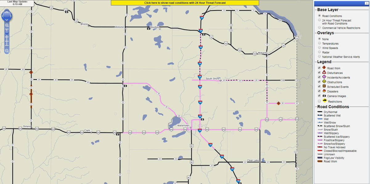 Sd Road Conditions Map | Living Room Design 2020