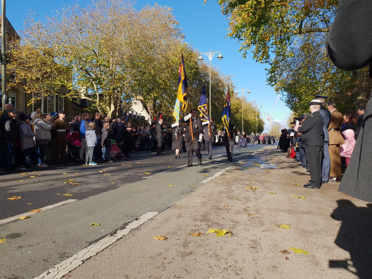Oxford's Lord Mayor Colin Cook said today's Remembrance Sunday parade had attracted the largest turnout he'd ever seen.