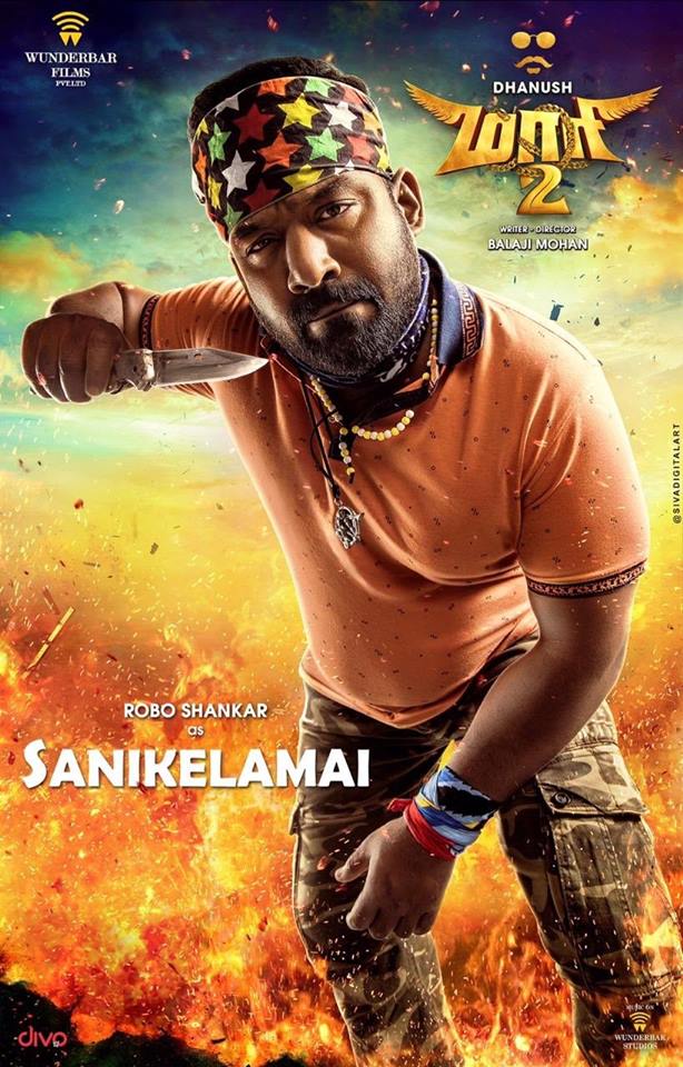 XpressCinema's tweet photo. #RoboShankar as #Sanikelamai and #KallooriVinoth as #Adithangi, in Balaji Mohan's #Maari2.

Maari 2 also stars #Dhanush, #SaiPallavi, #VaralaxmiSarathkumar, #TovinoThomas, #Kreshna, and has music by #YuvanShankarRaja.

Scheduled for a December 2018 release. https://t.co/pdiyHY1pMl